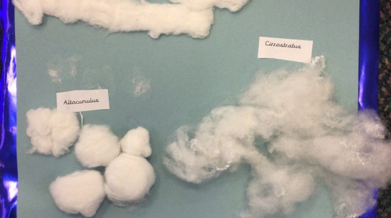 types of clouds made by using cotton wool