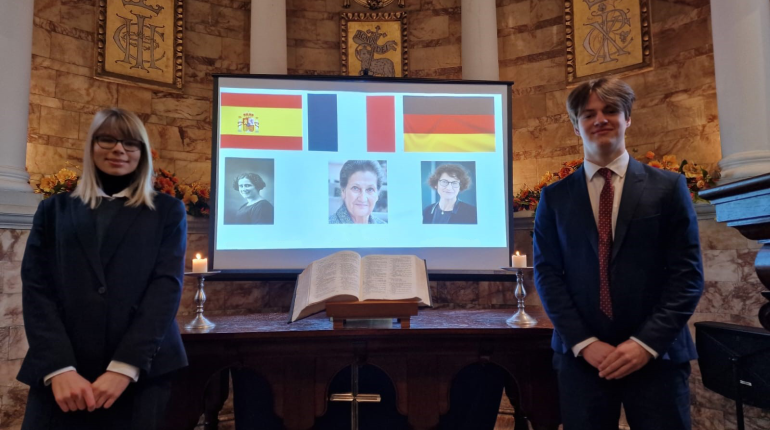 presentation about inspiring women from France, Germany and Spain