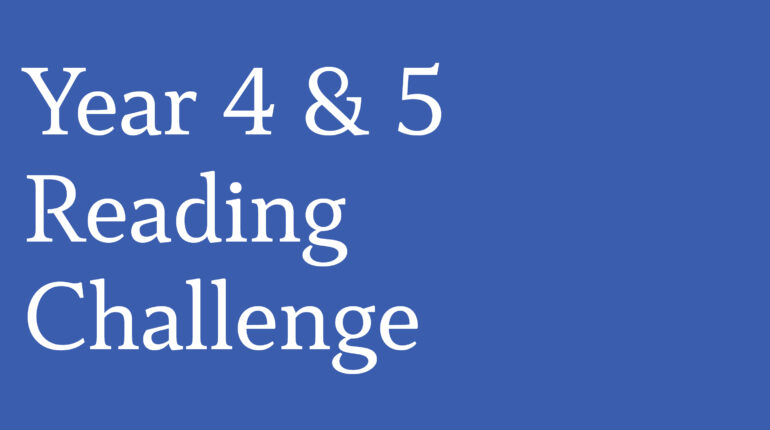 year 4 & 5 reading challenge