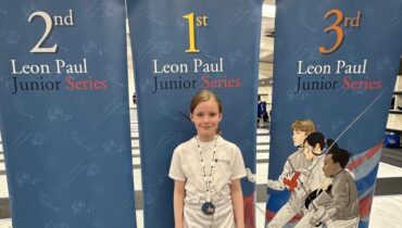 Charlotte Geater Gold Medal fencing