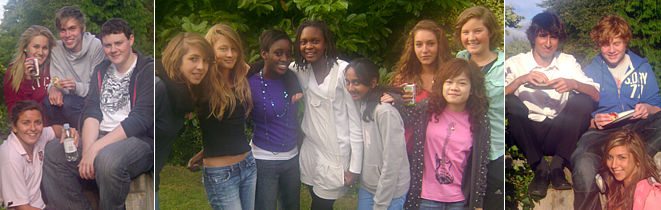 Boarders at the barbecue