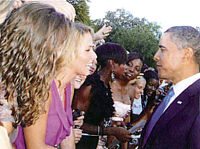 Katie Ardrey meets President Obama
