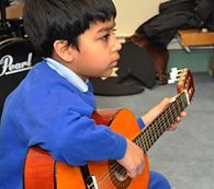 Eeshan B on the guitar