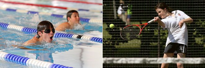 Swimming and Tennis